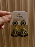 Black & Gold Heavy Jhumka